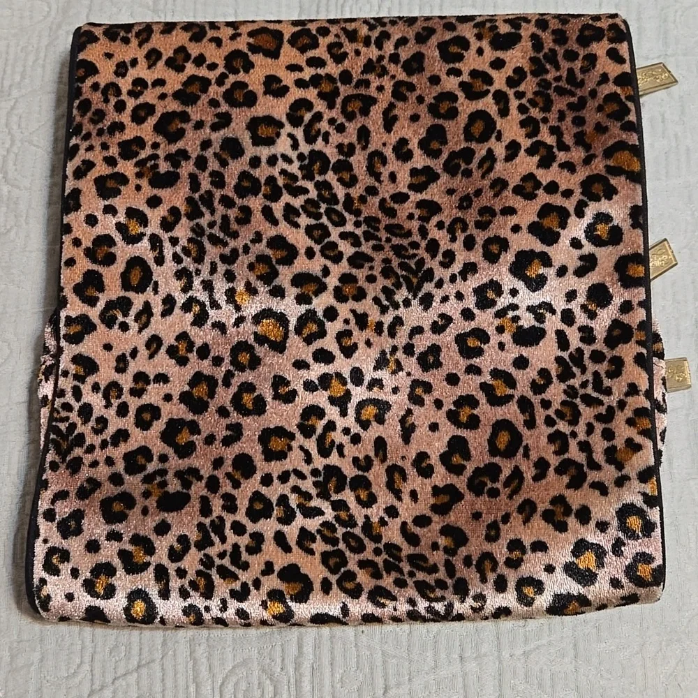 Once Upon A Rose Animal Print Cosmetic Case 8 X 9 Inches